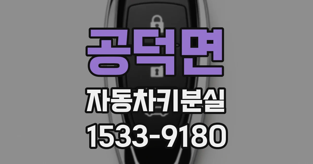 공덕면 자동차키분실