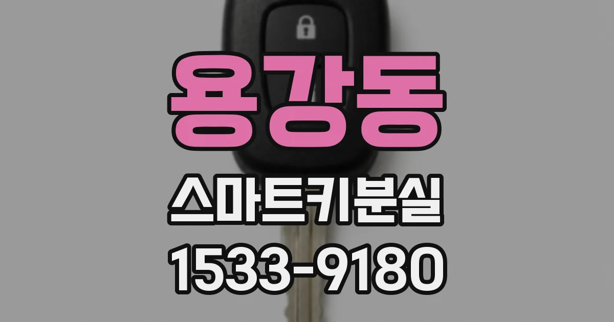용강동 스마트키분실