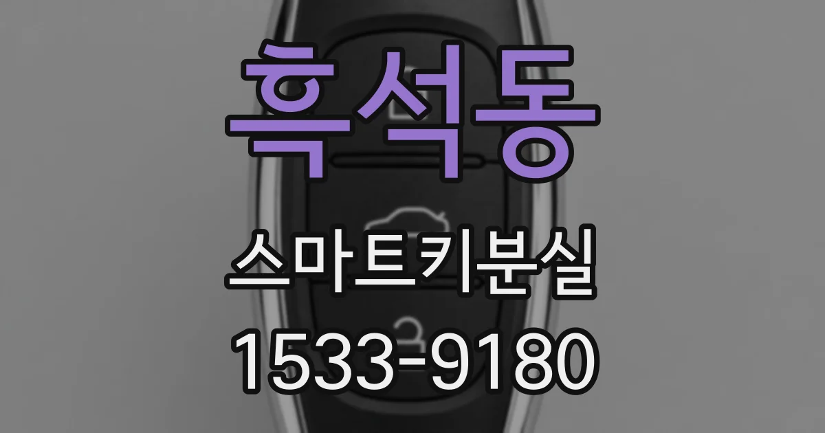흑석동 스마트키분실
