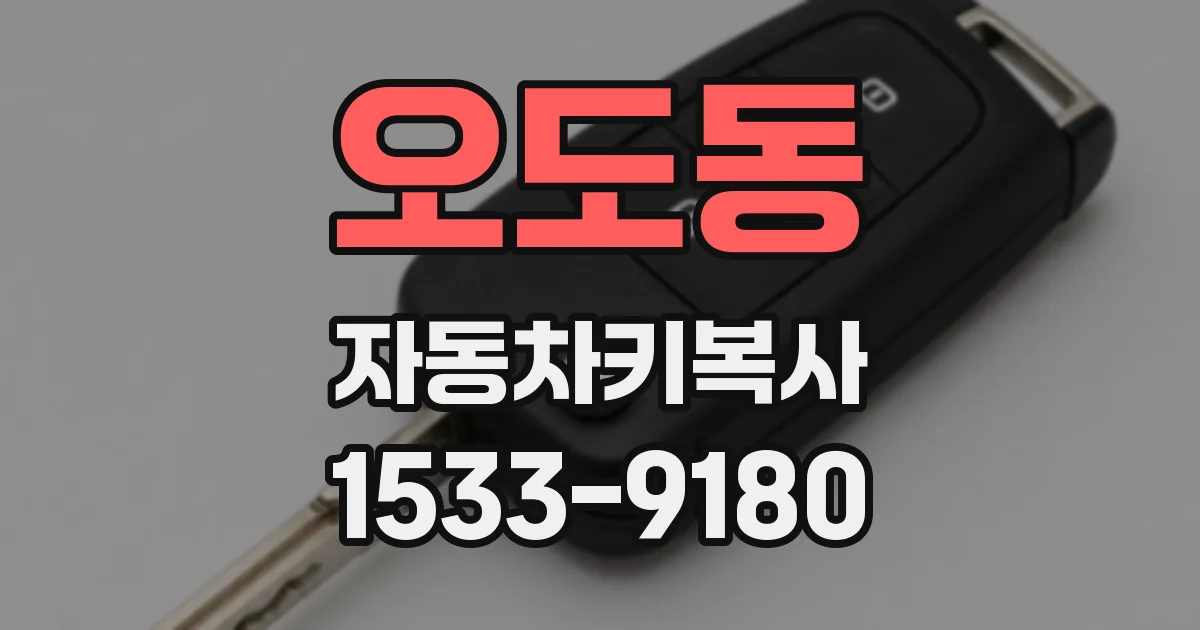 오도동 자동차키복사