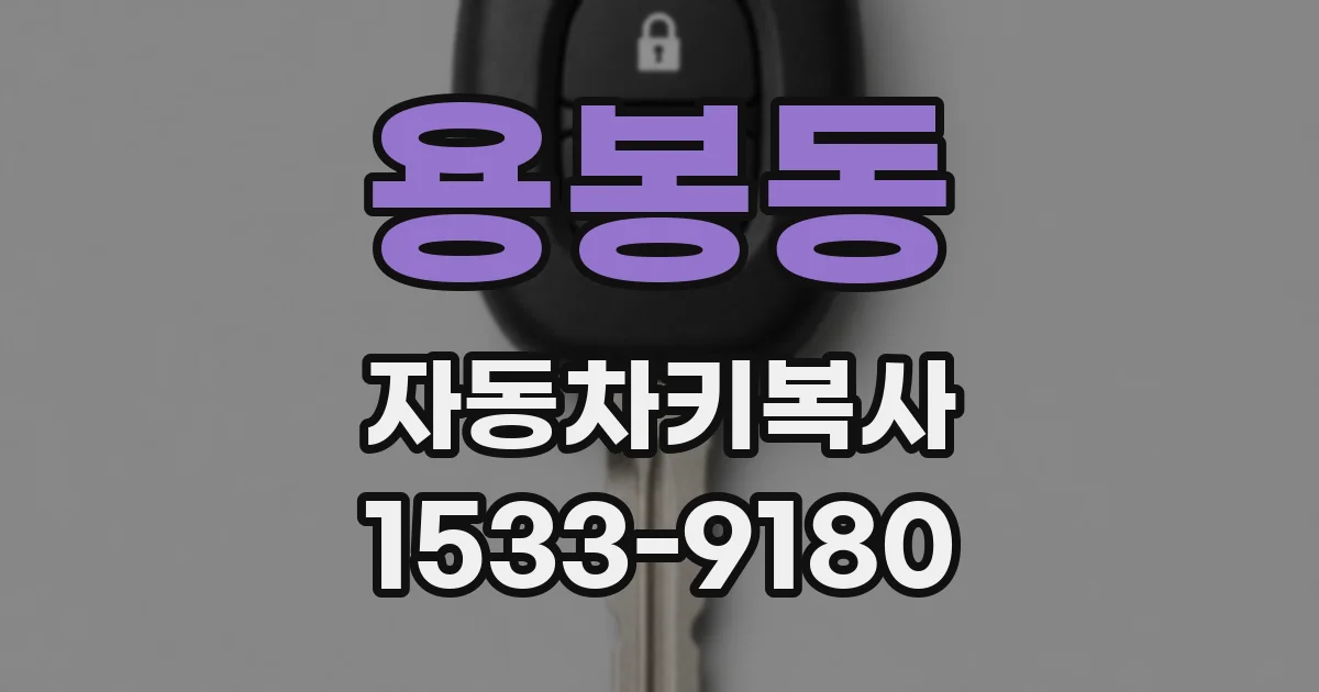 용봉동 자동차키복사