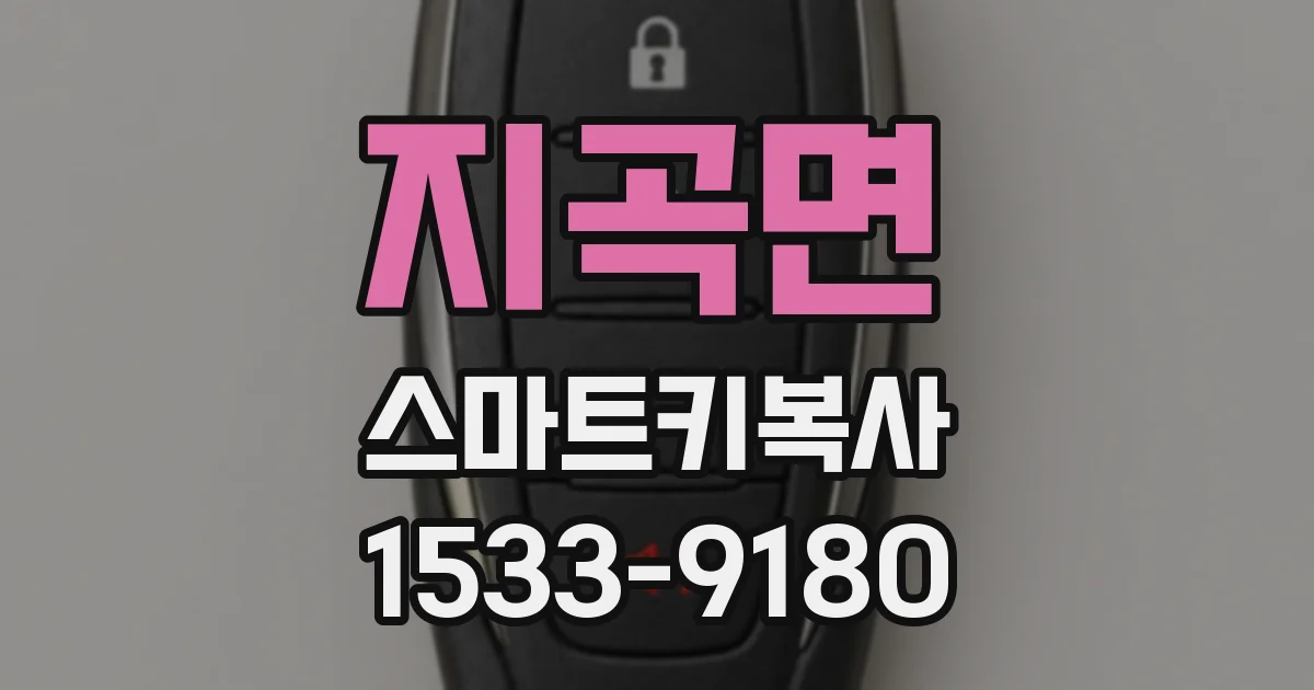 지곡면 스마트키복사