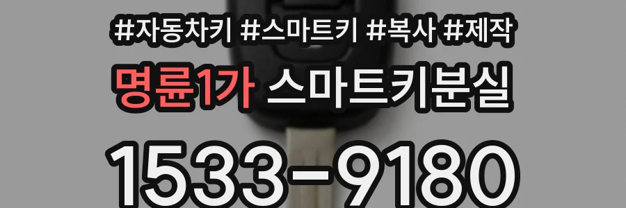 명륜1가 스마트키분실