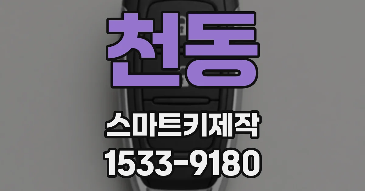 천동 스마트키제작