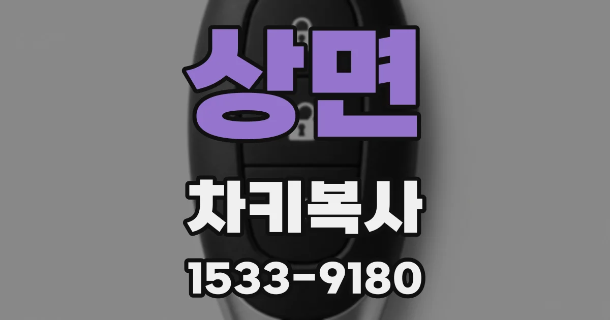 상면 차키복사