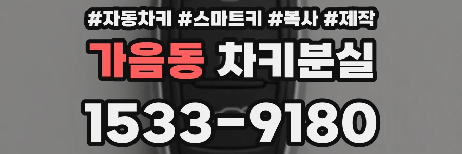 가음동 차키분실
