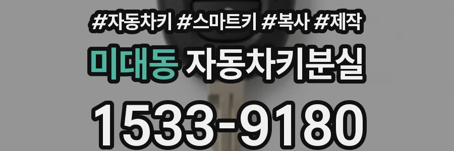 미대동 자동차키분실