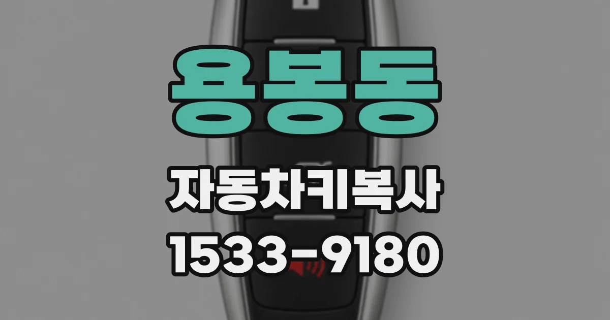 용봉동 자동차키복사
