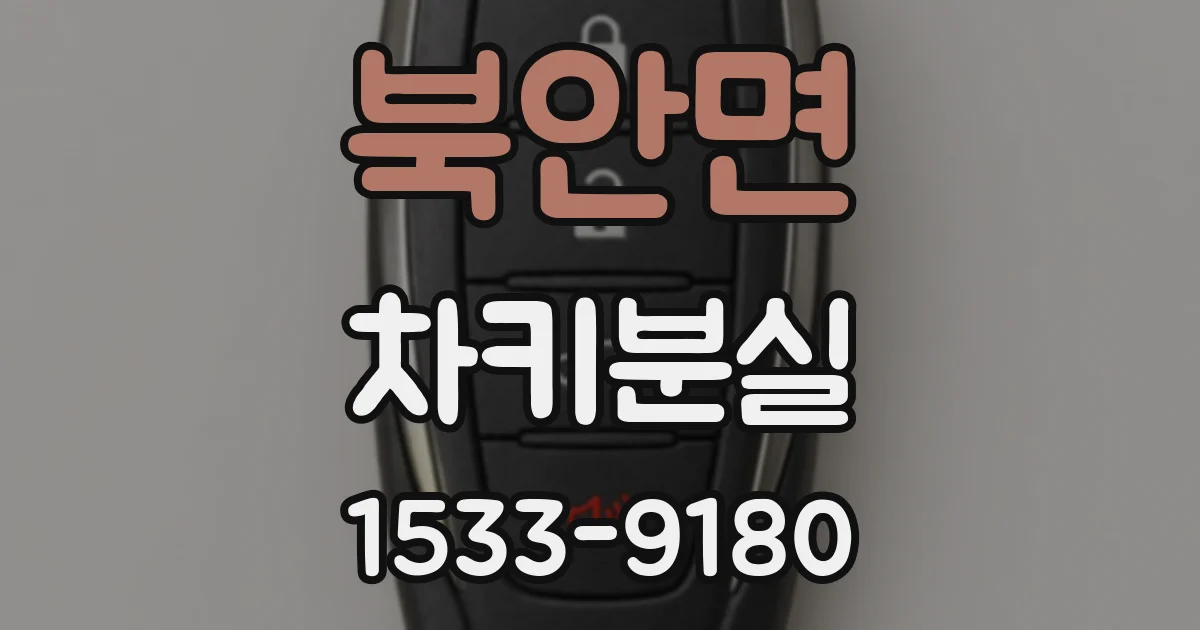 북안면 차키분실
