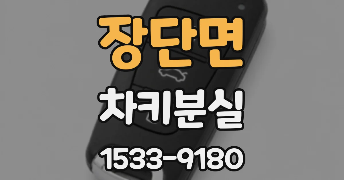 장단면 차키분실