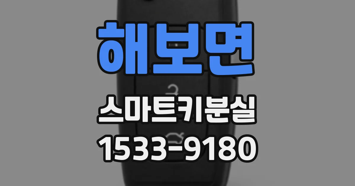해보면 스마트키분실