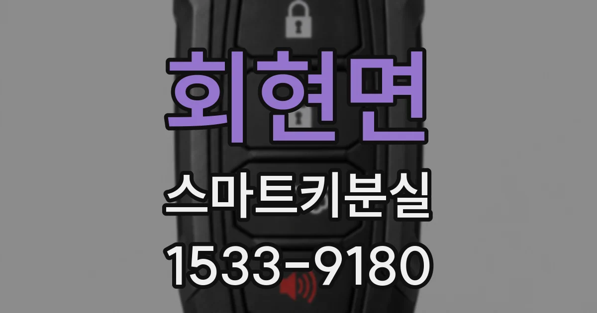 회현면 스마트키분실