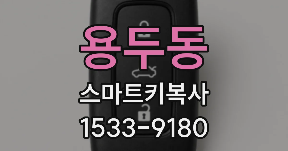 용두동 스마트키복사