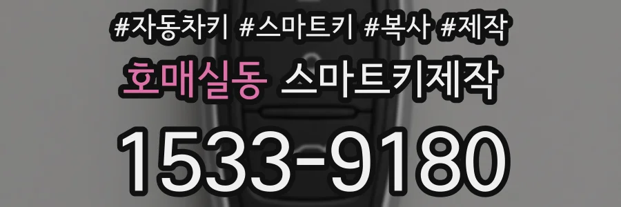 호매실동 스마트키제작