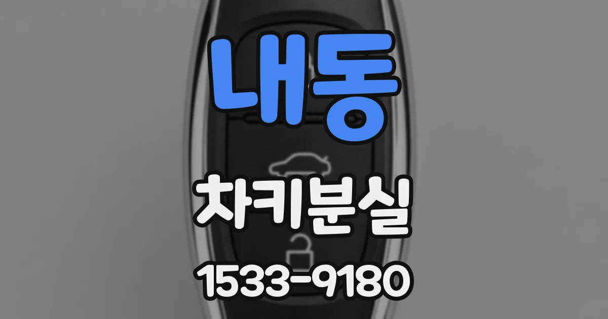 내동 차키분실
