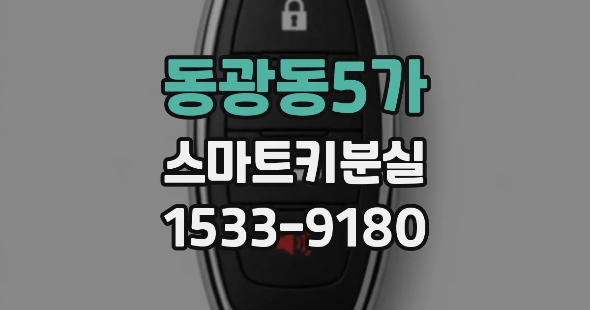 동광동5가 스마트키분실