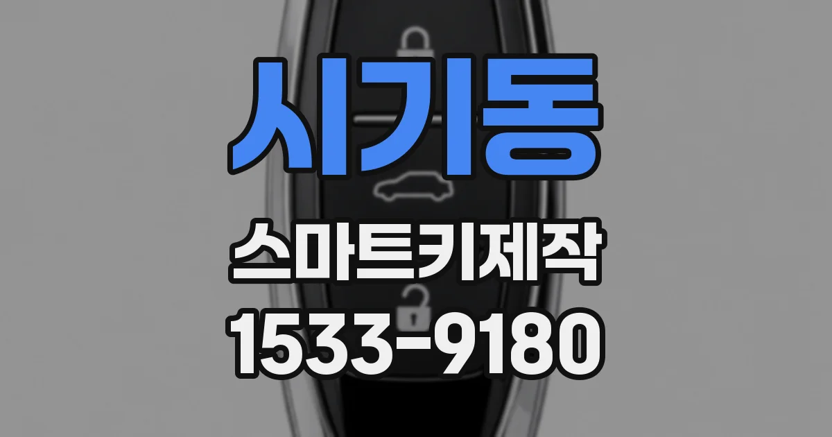 시기동 스마트키제작