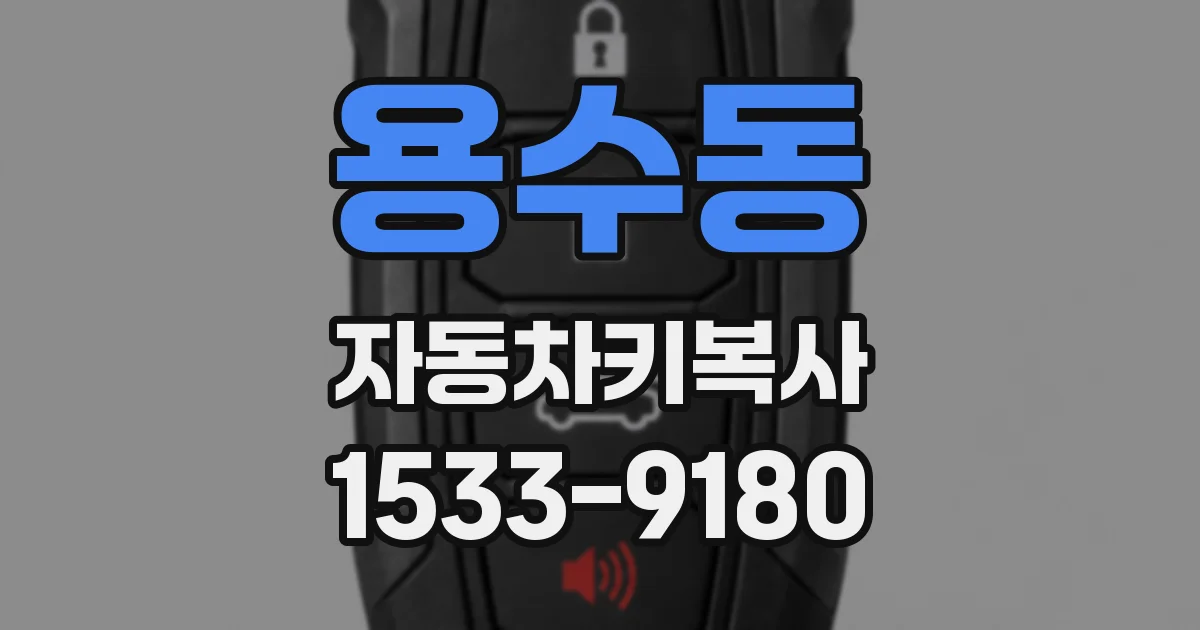 용수동 자동차키복사