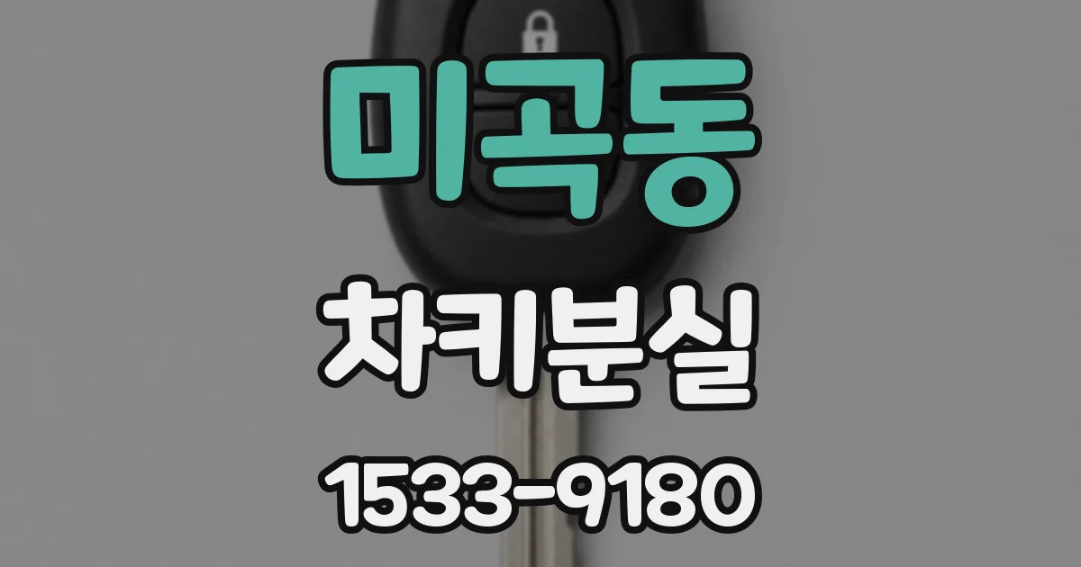 미곡동 차키분실