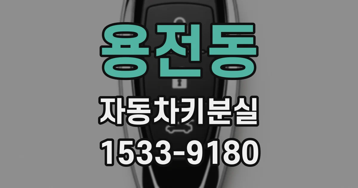 용전동 자동차키분실