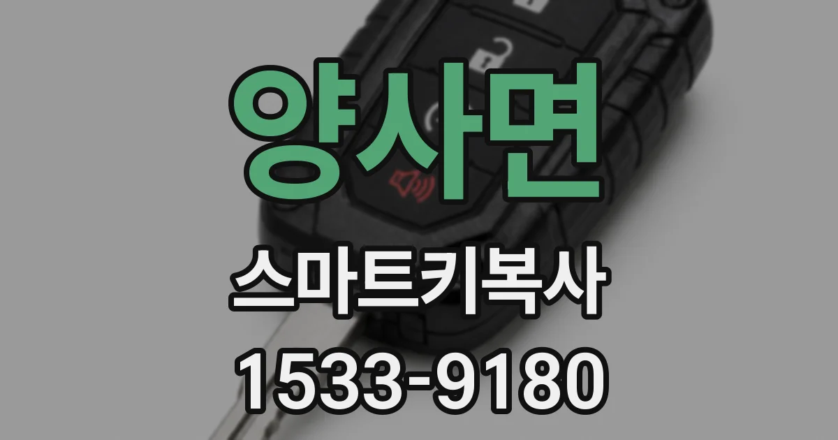 양사면 스마트키복사