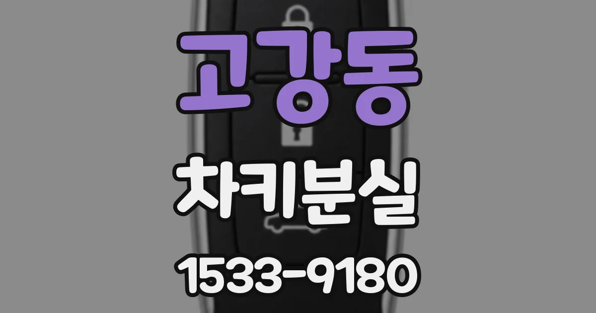 고강동 차키분실