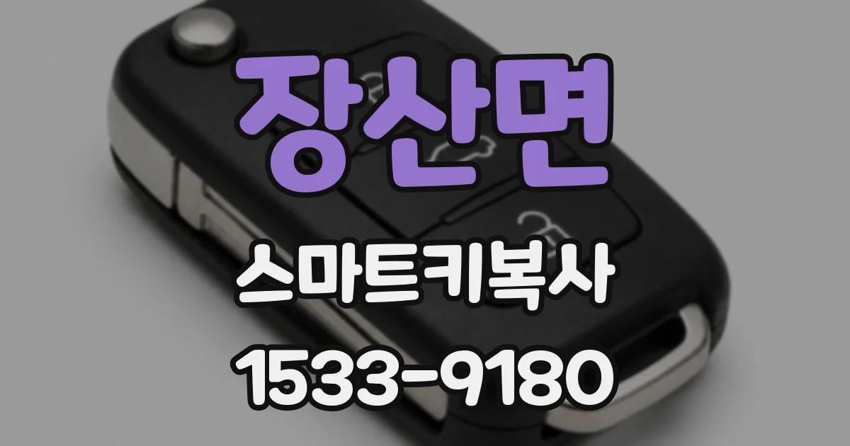 장산면 스마트키복사
