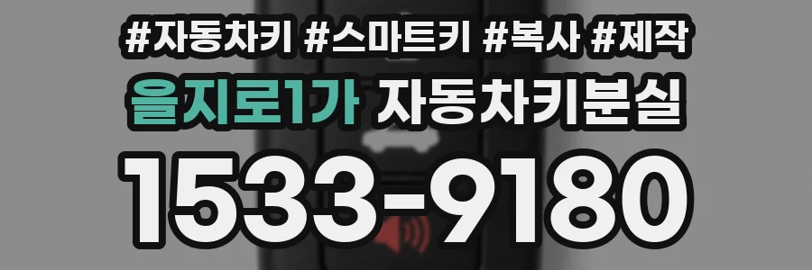 을지로1가 자동차키분실