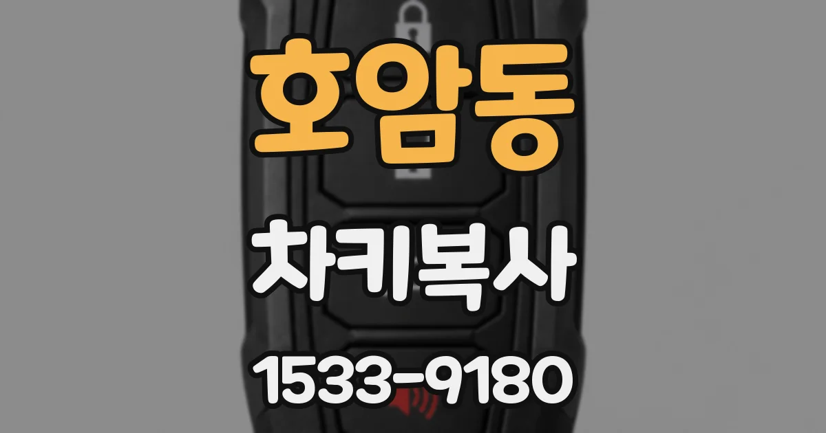 호암동 차키복사