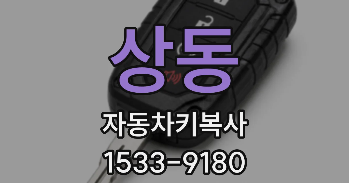상동 자동차키복사