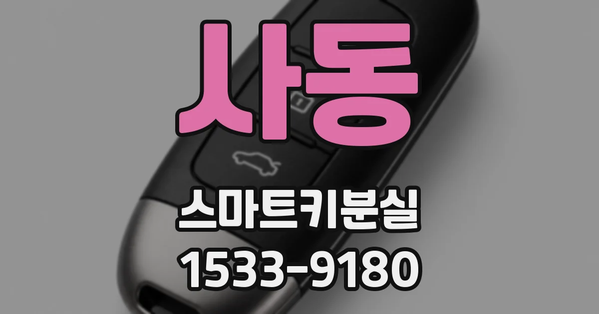 사동 스마트키분실
