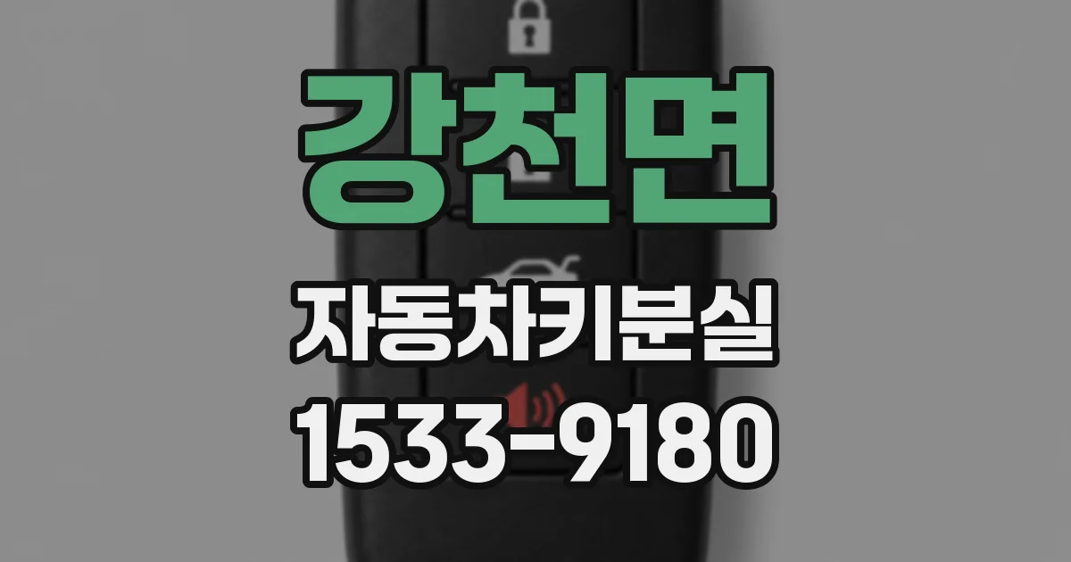 강천면 자동차키분실