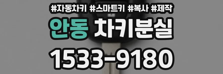 안동 차키분실