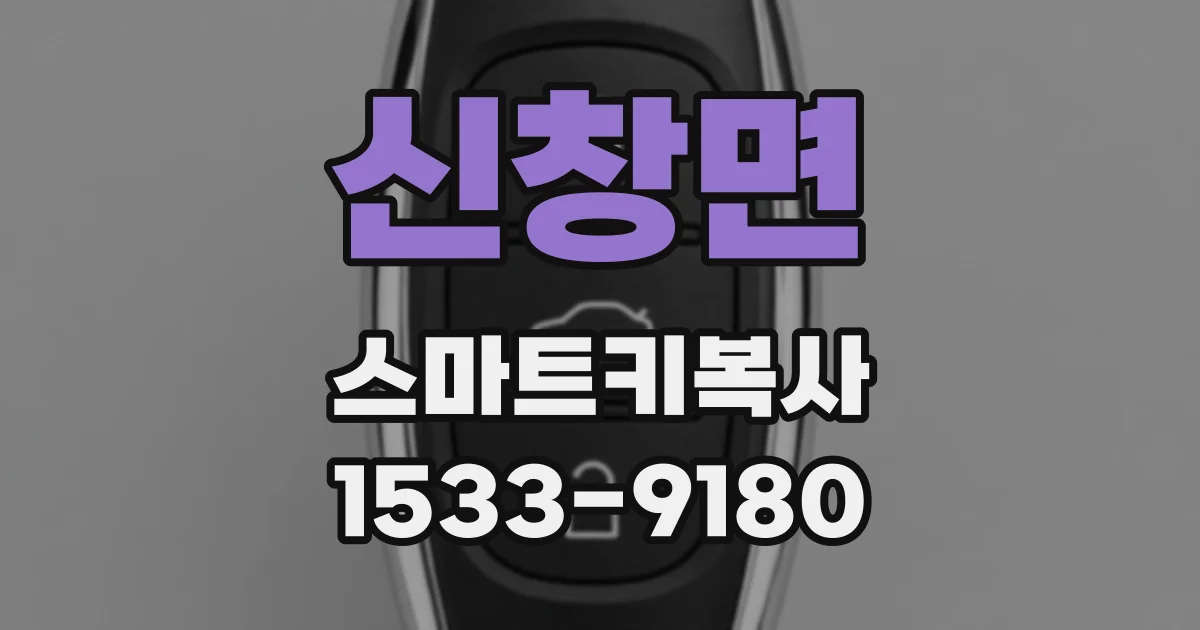 신창면 스마트키복사