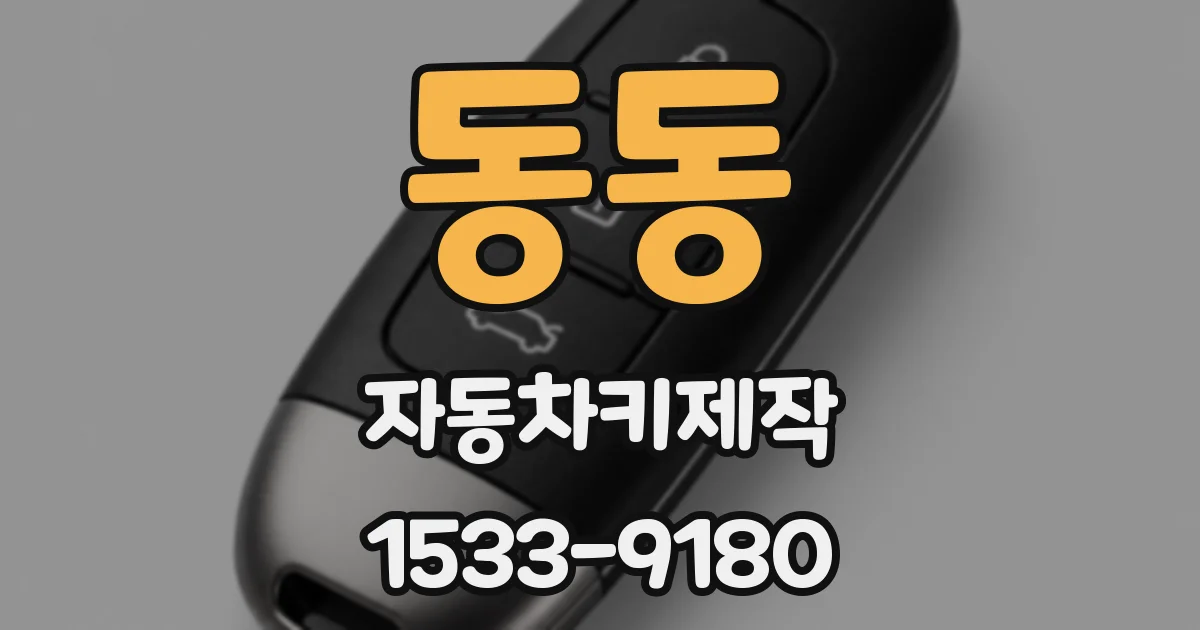 동동 자동차키제작