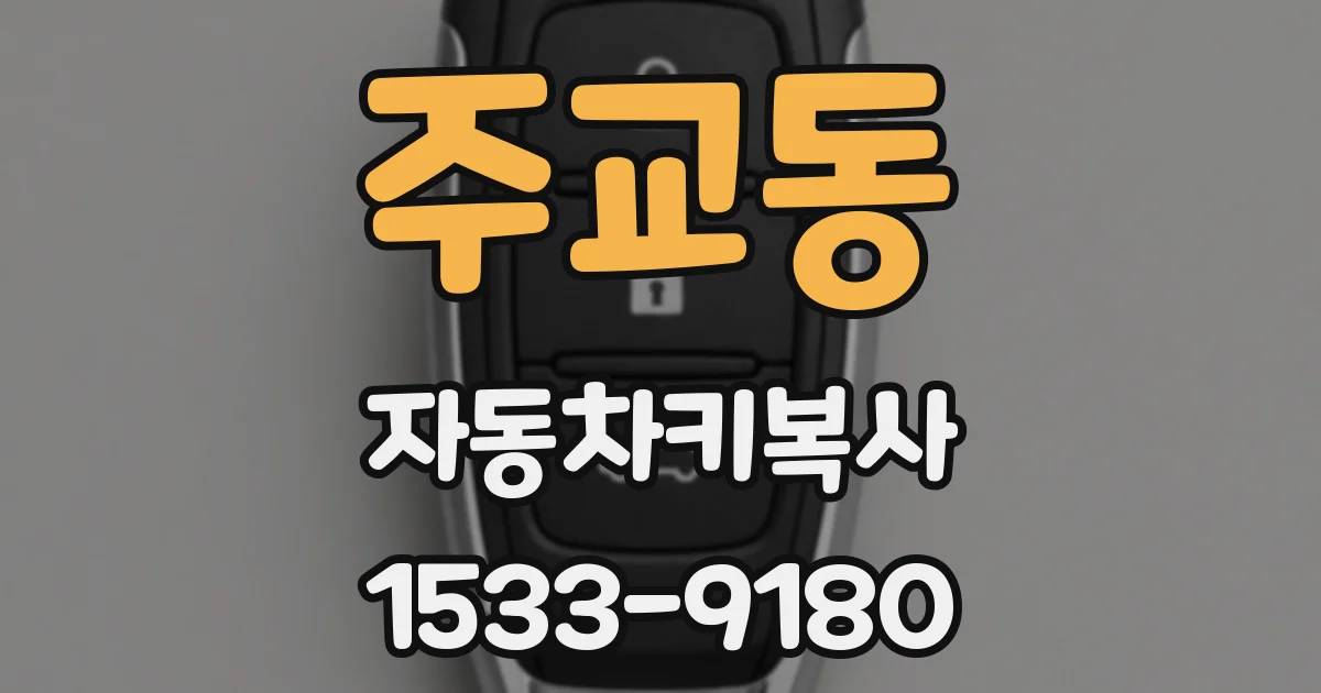 주교동 자동차키복사