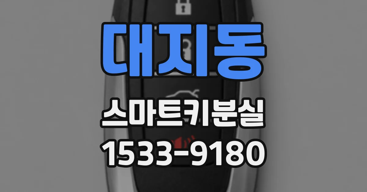 대지동 스마트키분실