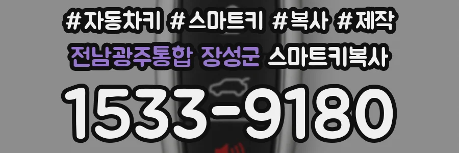 전남광주통합 장성군 스마트키복사
