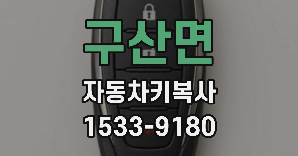 구산면 자동차키복사