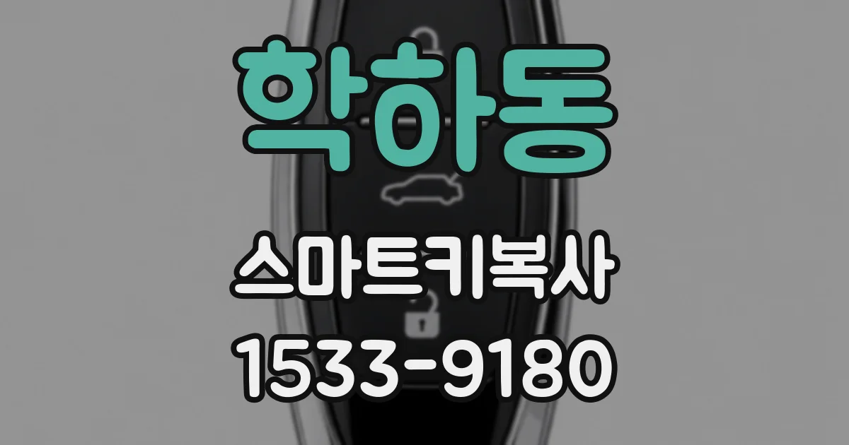 학하동 스마트키복사