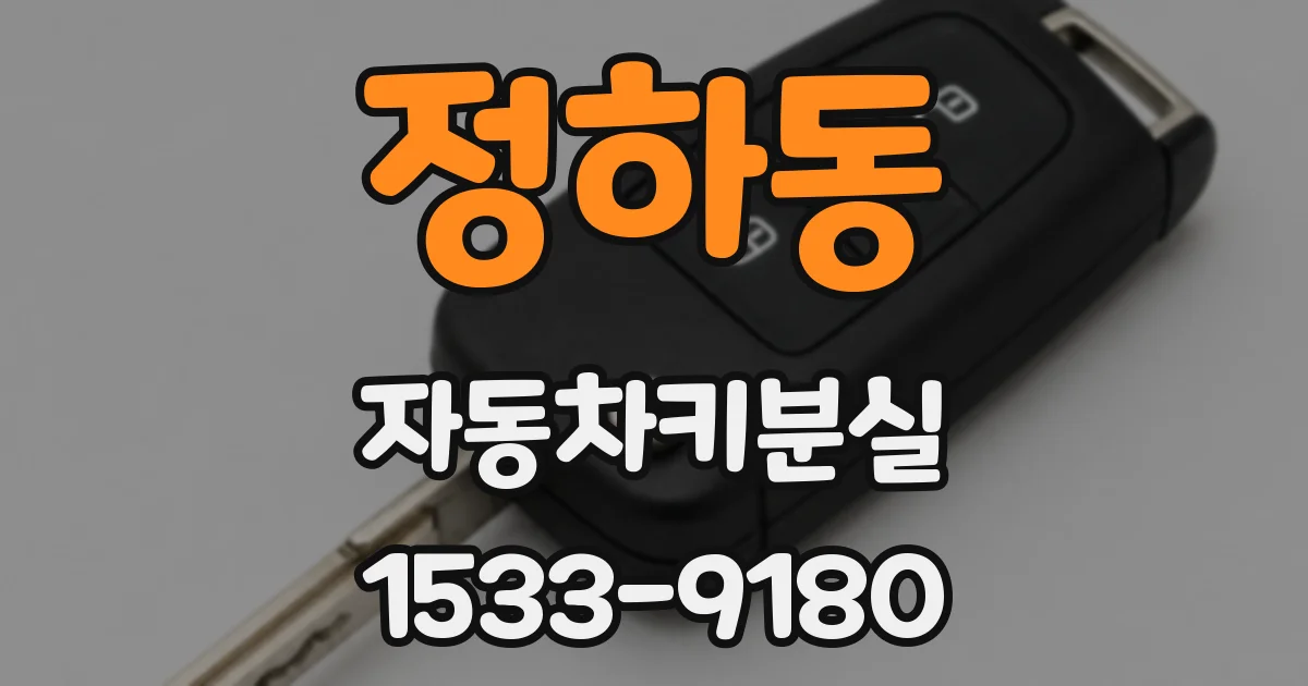 정하동 자동차키분실