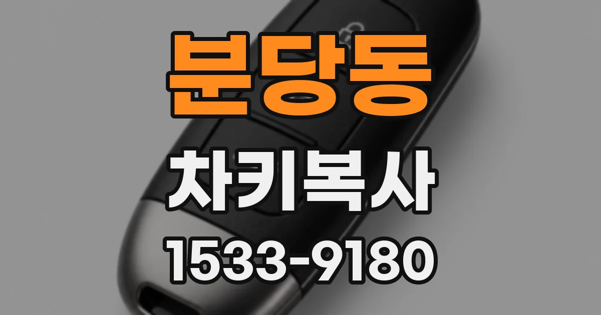 분당동 차키복사