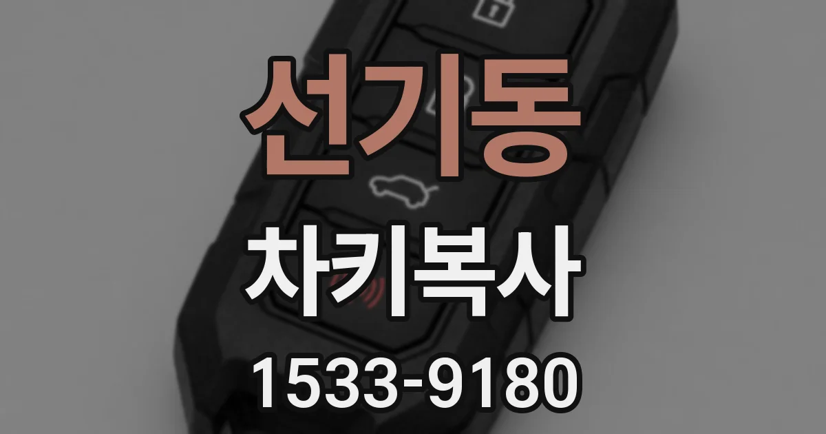 선기동 차키복사