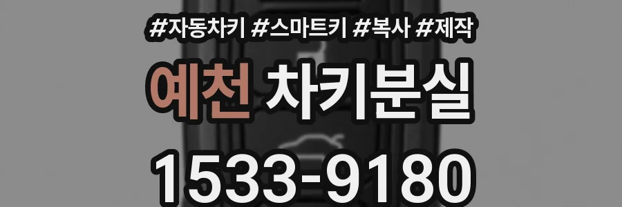 예천 차키분실