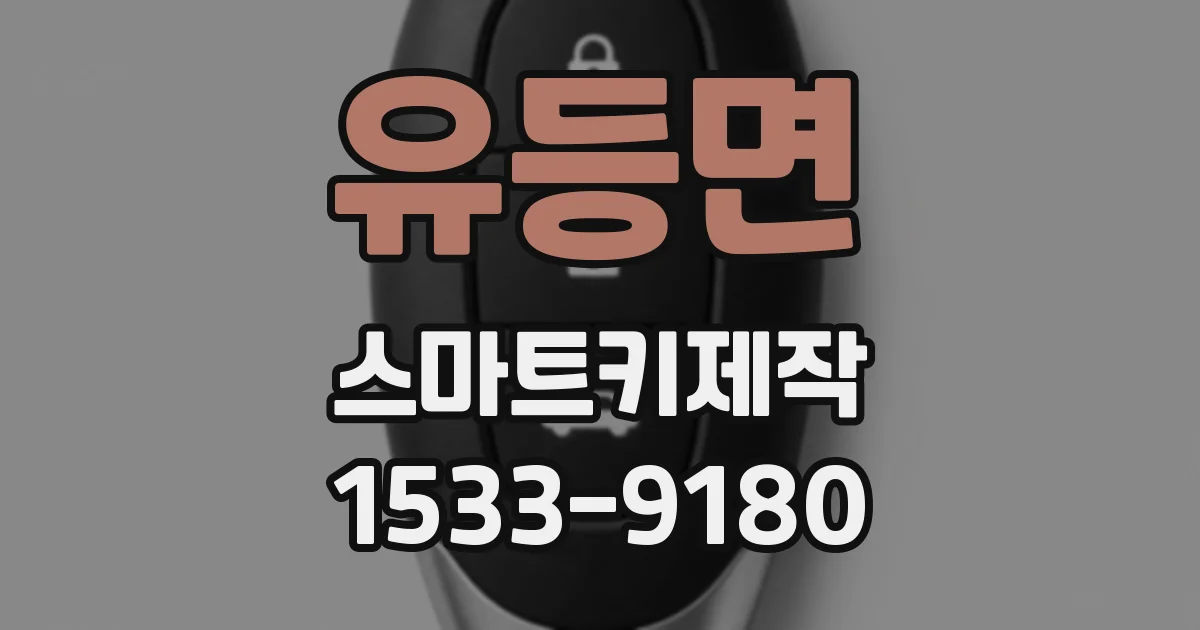 유등면 스마트키제작