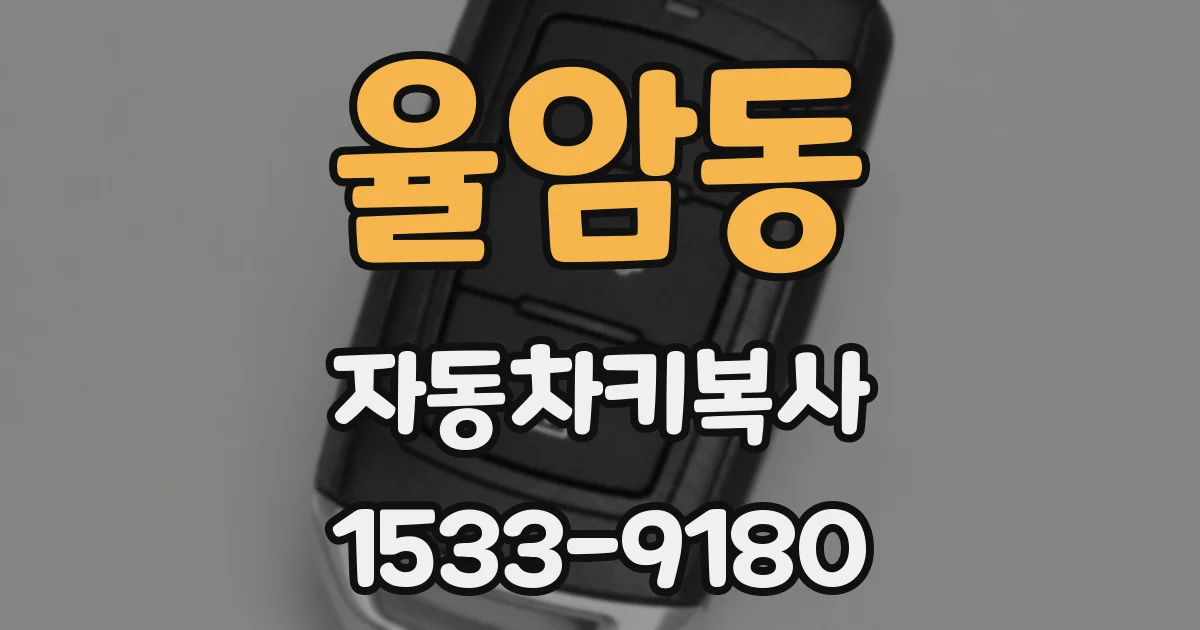 율암동 자동차키복사