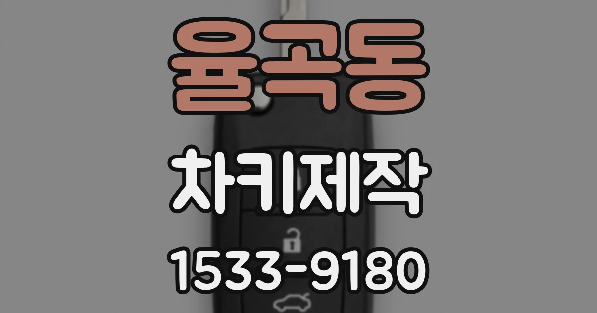율곡동 차키제작