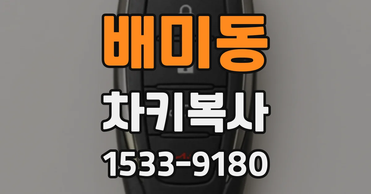 배미동 차키복사