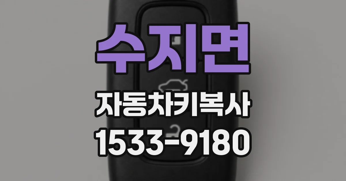 수지면 자동차키복사