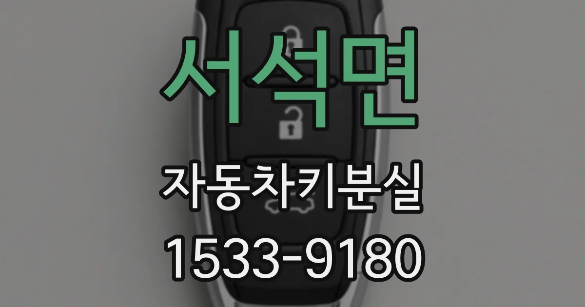 서석면 자동차키분실